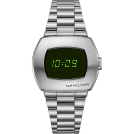【新品電池 稼働】HAMILTON バグリー H124510 クォーツ スモセコ American Classic PSR Digital Quartz - Dial color:Green - H52414131