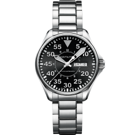 Khaki Aviation Khaki Pilot Day Date Auto - Dial color:Black