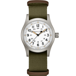 カーキ フィールド Mechanical 38mm - ダイヤルカラー:ホワイト
