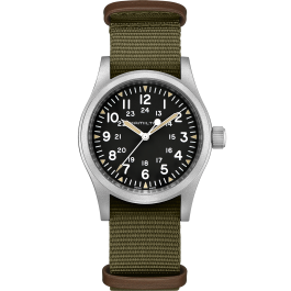 カーキ フィールド Mechanical 38mm - ダイヤルカラー:ブラック