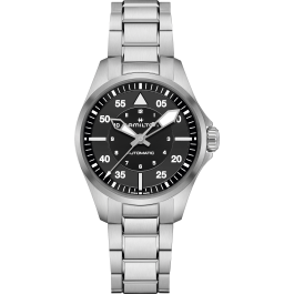 Khaki Aviation Pilot Auto - Dial color:Black - H76215130