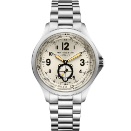 Khaki Aviation Khaki QNE Auto - Dial color:Beige - H76655123