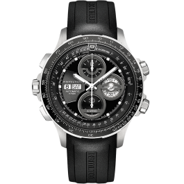 時計 HAMILTON Khaki Aviation Auto Chrono Khaki Aviation X-Wind Auto Chrono - Dial color:Black - H77766331