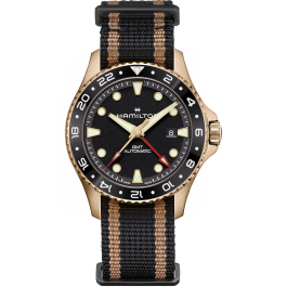 カーキ ネイビー Scuba Automatic GMT 43mm Bronze | Hamilton Watch