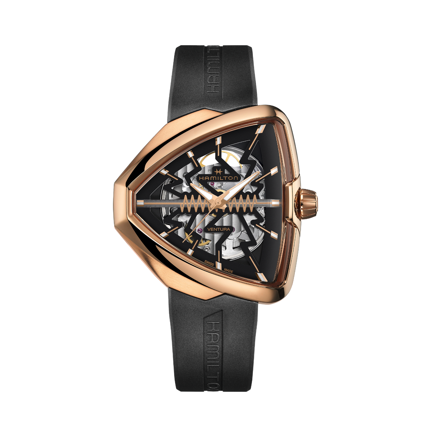Hamilton Ventura Elvis80 Skeleton Auto 42mm x 45mm Black Dial