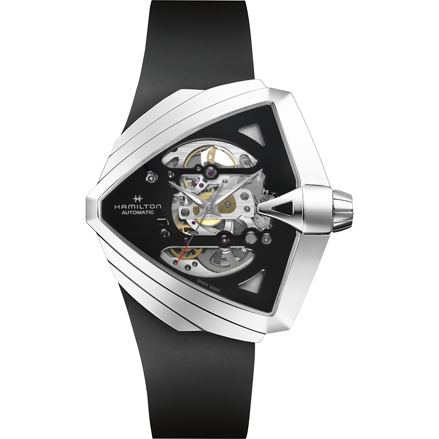 Hamilton Ventura XXL Skeleton Auto 46mm x 46mm Black Dial