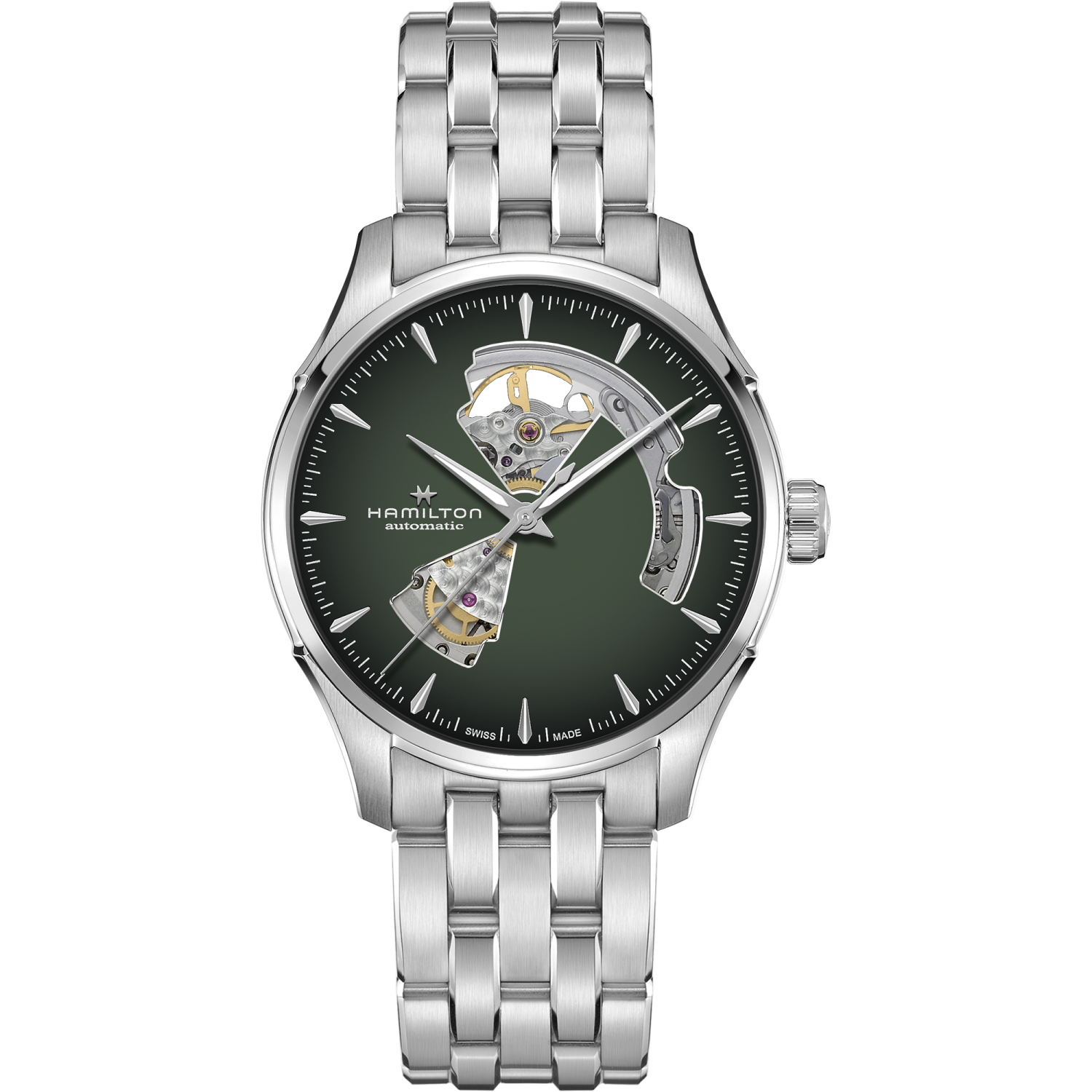 Hamilton Jazzmaster Open Heart Auto 40mm Green Dial