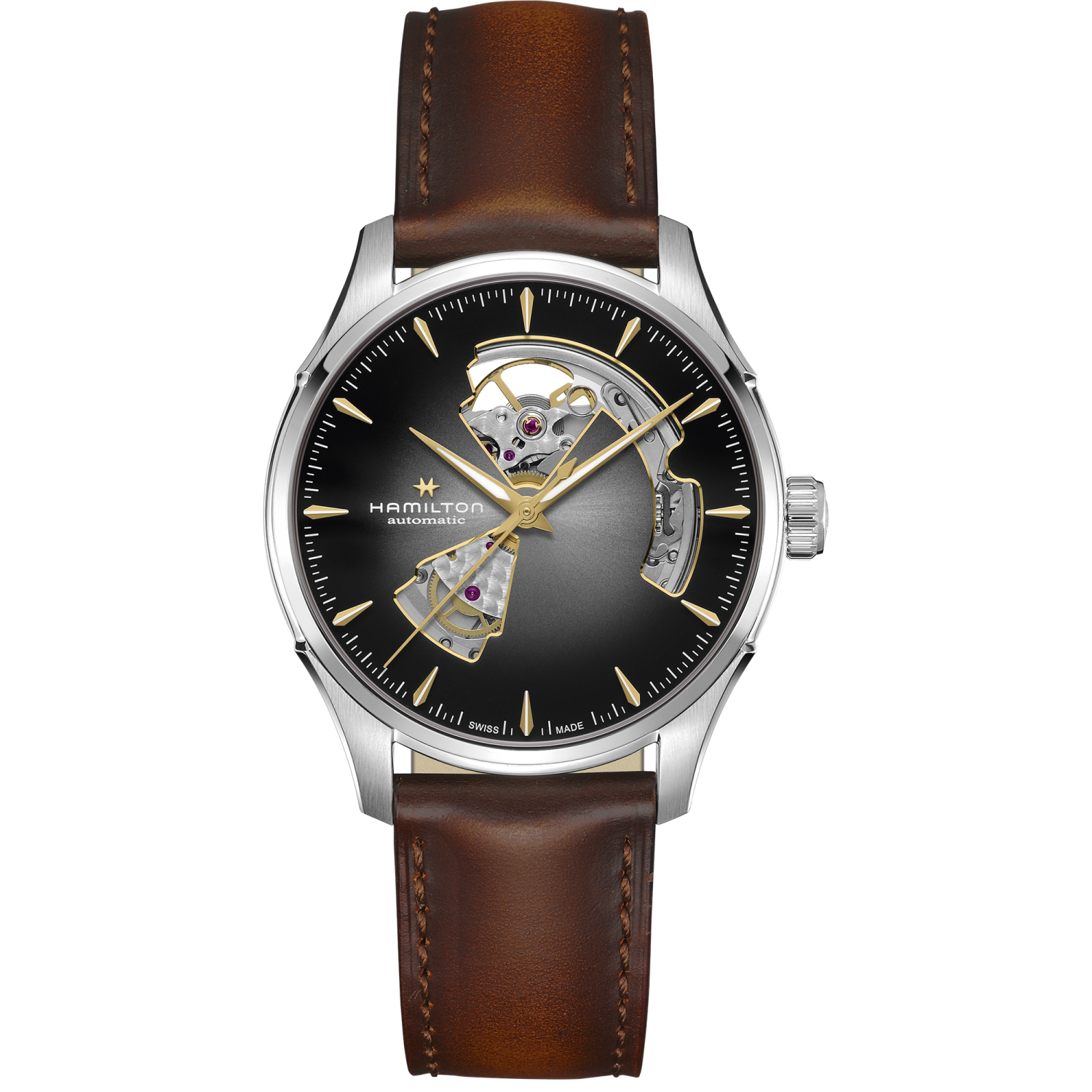 Hamilton Jazzmaster Open Heart Auto 40 mm 40mm Silver Dial