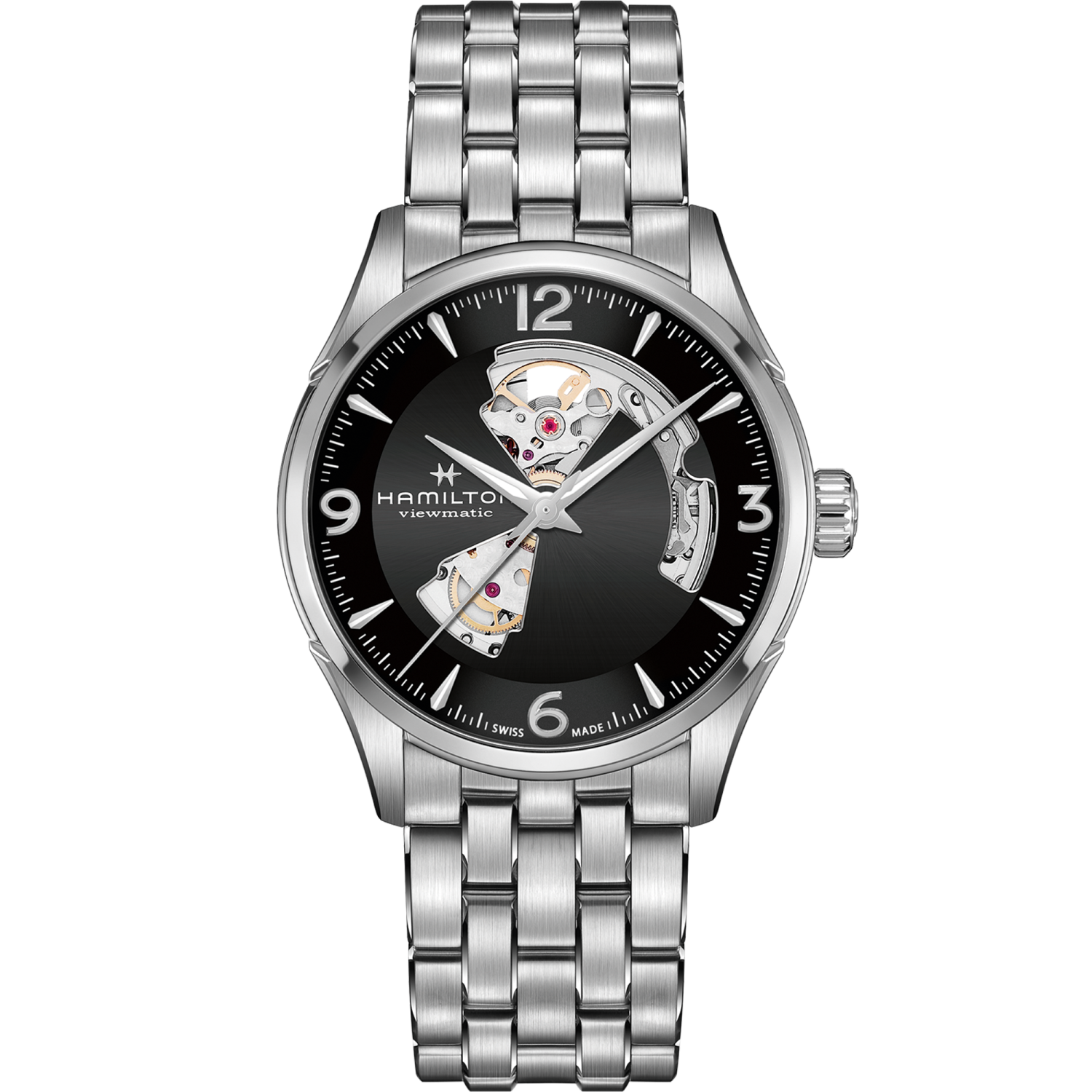 Hamilton Jazzmaster Open Heart Auto 42mm Black Dial