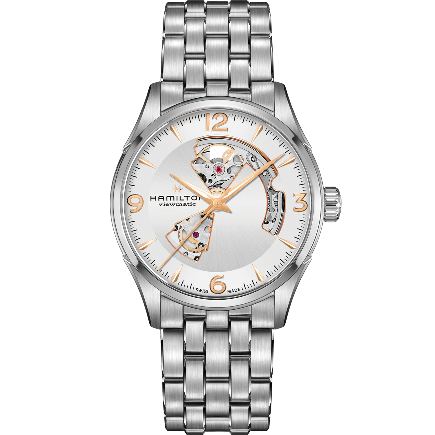 Hamilton Jazzmaster Open Heart Auto 42mm Silver Dial