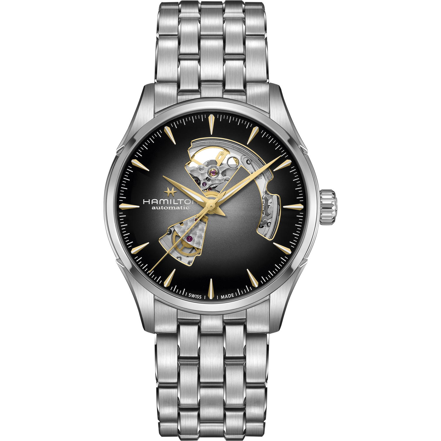 Hamilton Jazzmaster Open Heart Auto 42 mm 42mm Silver Dial