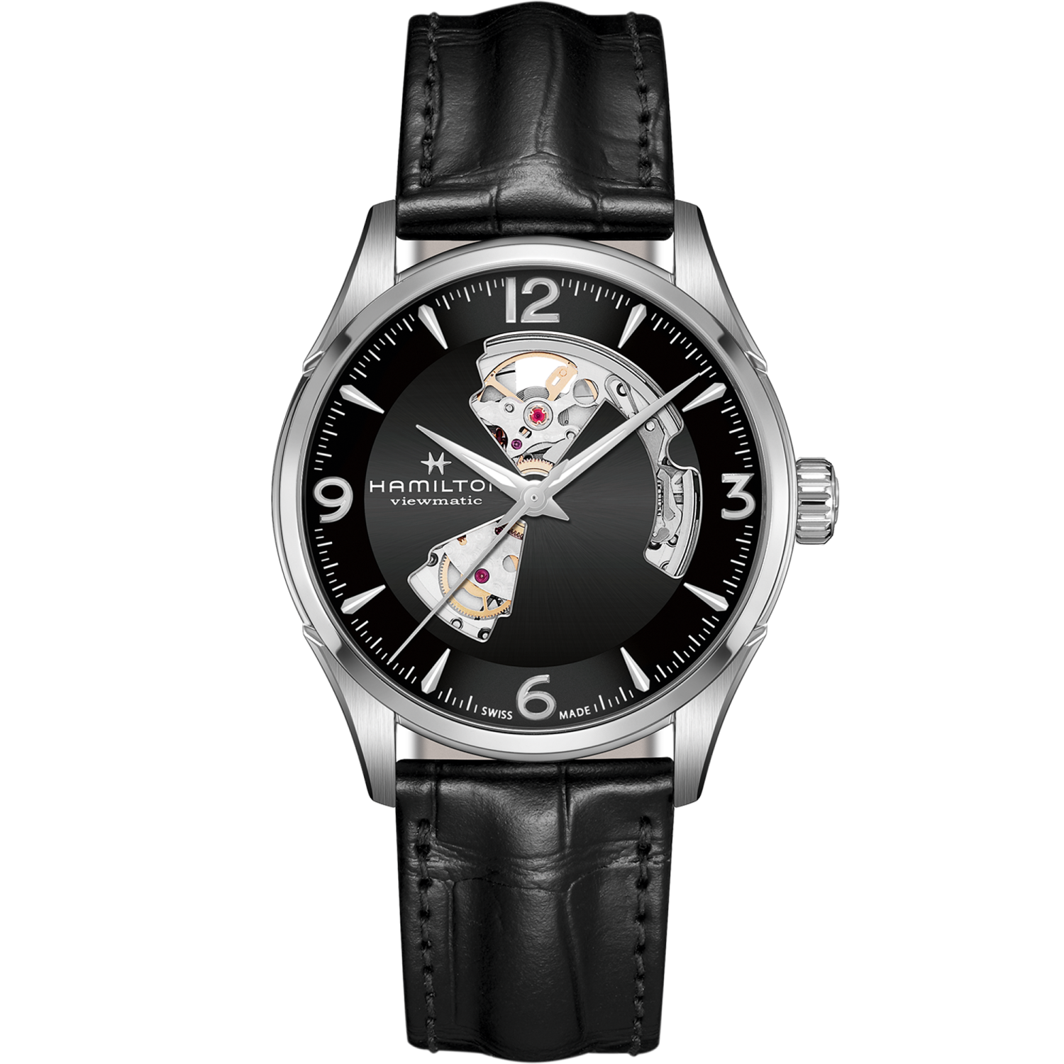 Hamilton Jazzmaster Open Heart Auto 42mm Black Dial