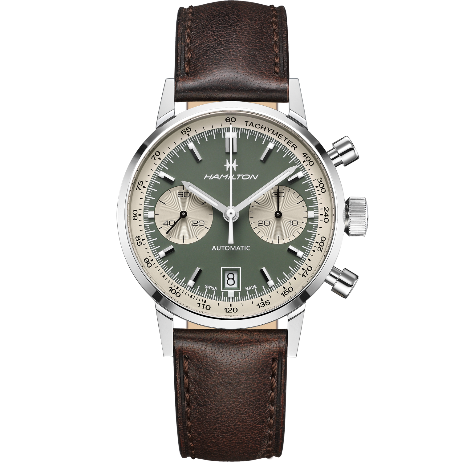 Hamilton American Classic Intra-Matic Auto Chrono 40mm Green Dial
