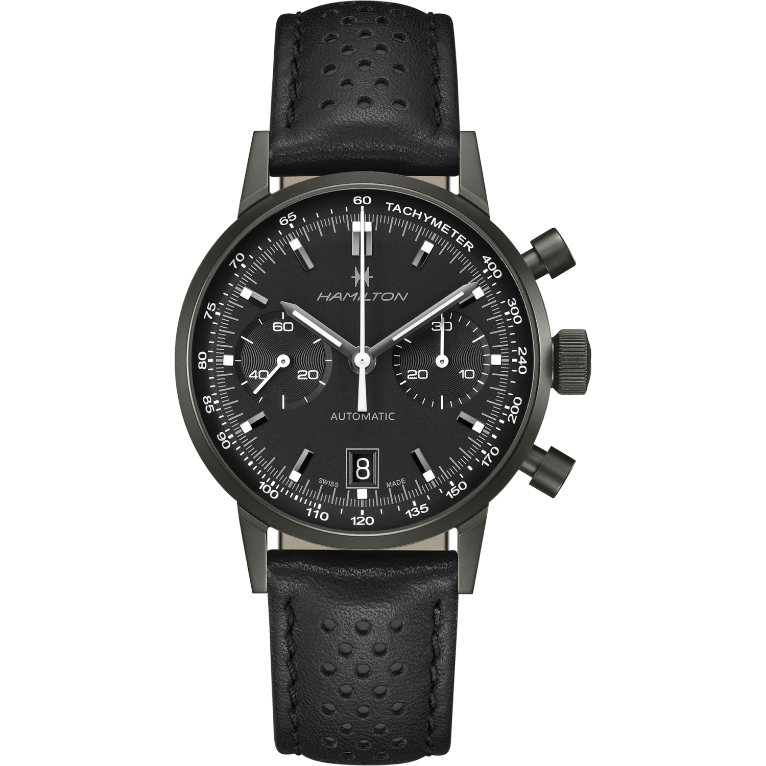 Hamilton American Classic Intra-Matic Auto Chrono 40mm Black Dial