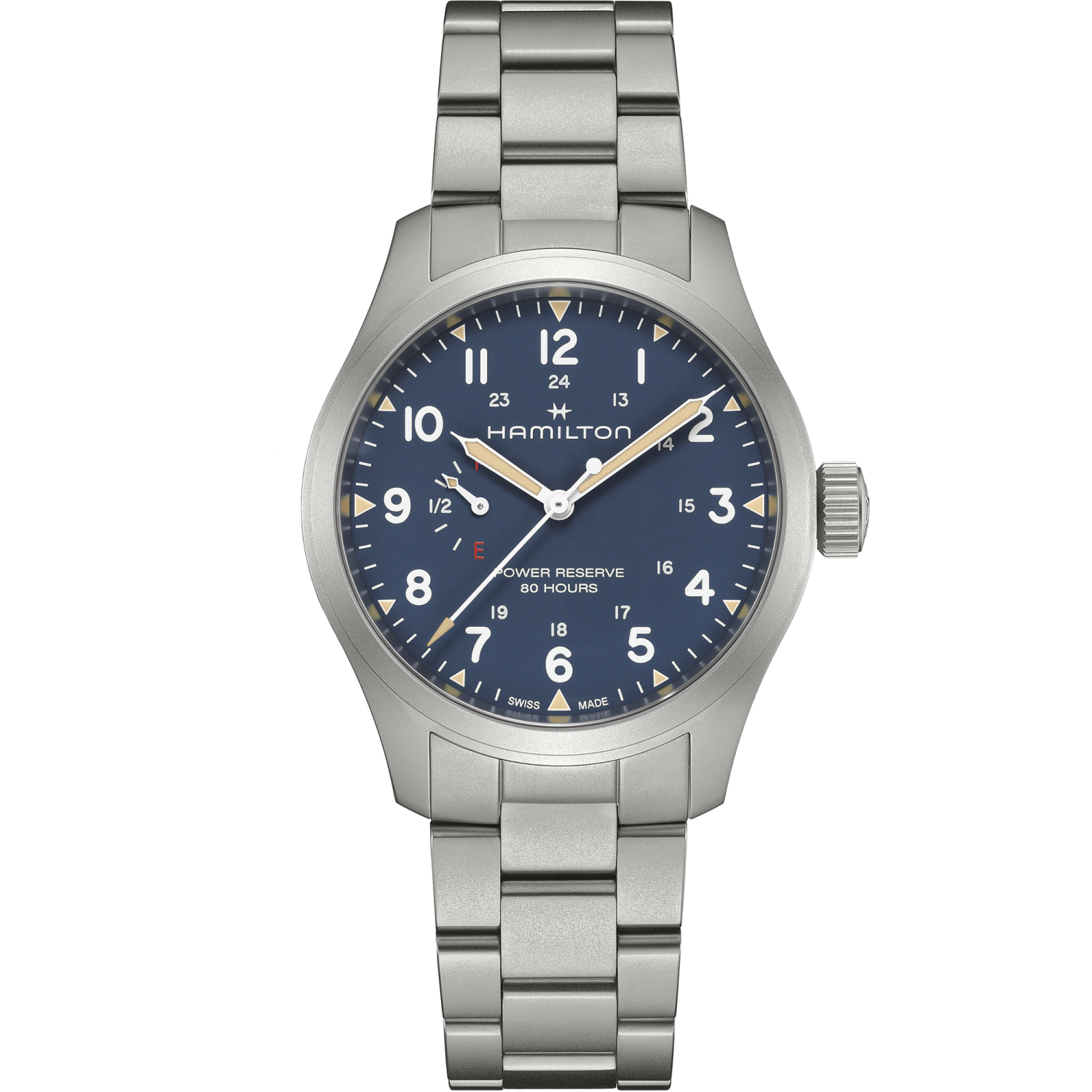 Hamilton Khaki Field Power Reserve 40mm Blue Dial