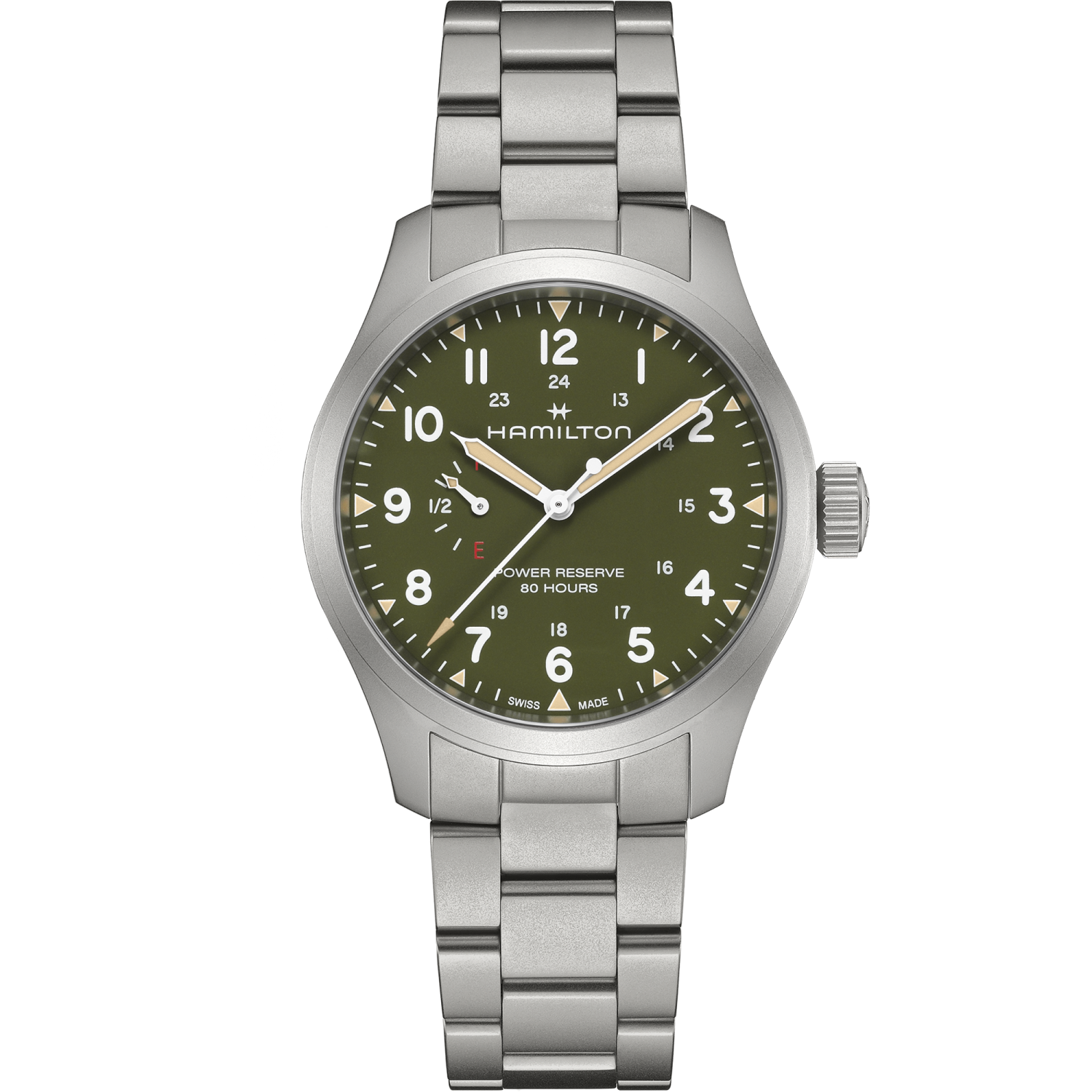 Hamilton Khaki Field Power Reserve 40mm Green Dial