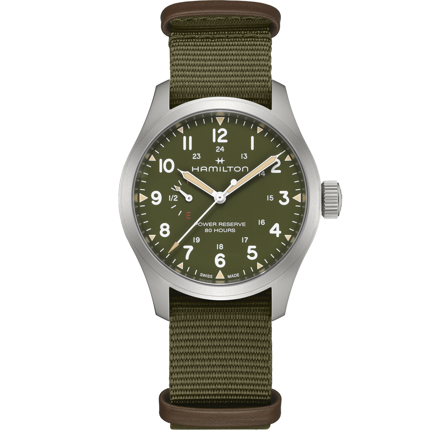 Hamilton Khaki Field Power Reserve 40mm Green Dial