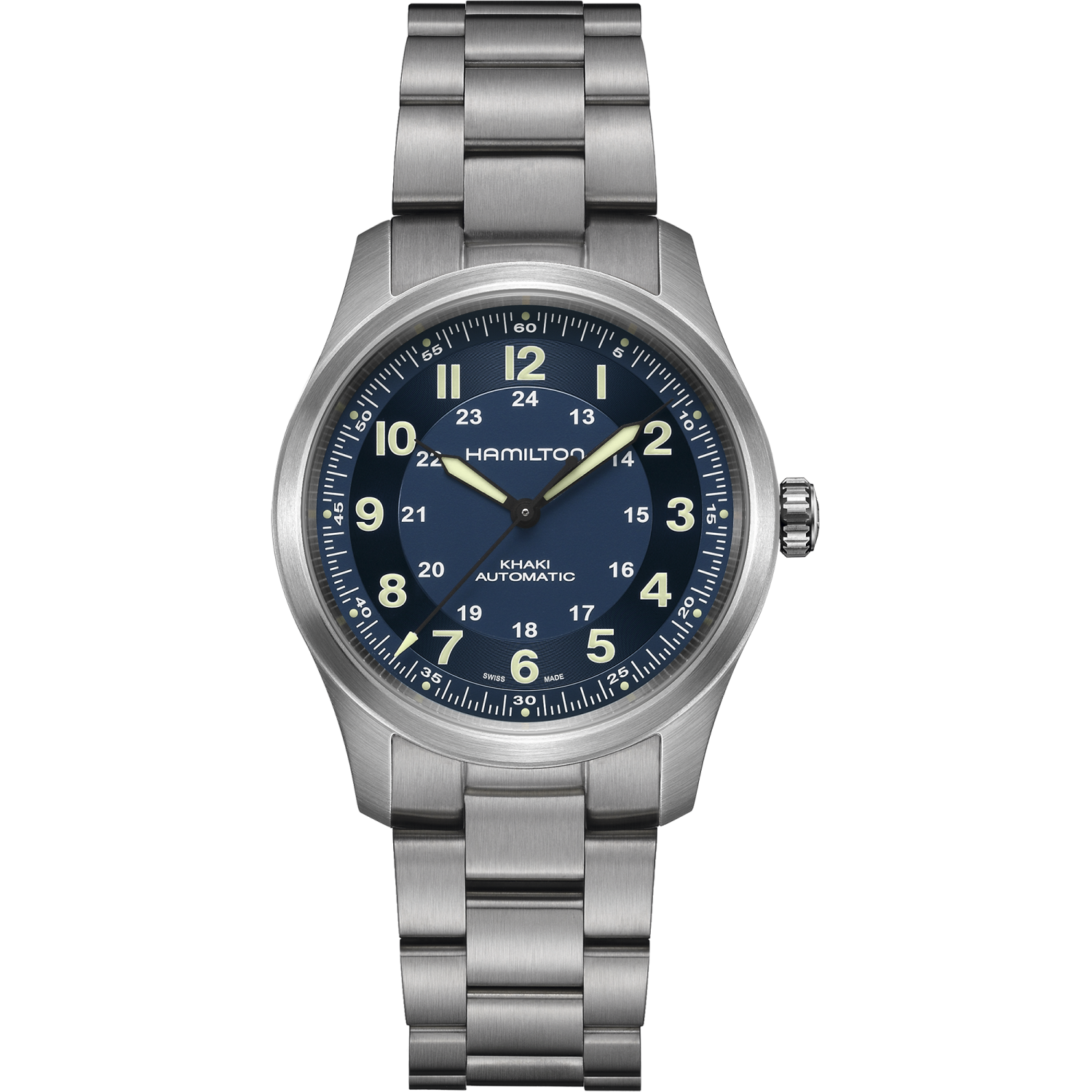 Hamilton Khaki Field Titanium Auto 38mm Blue Dial