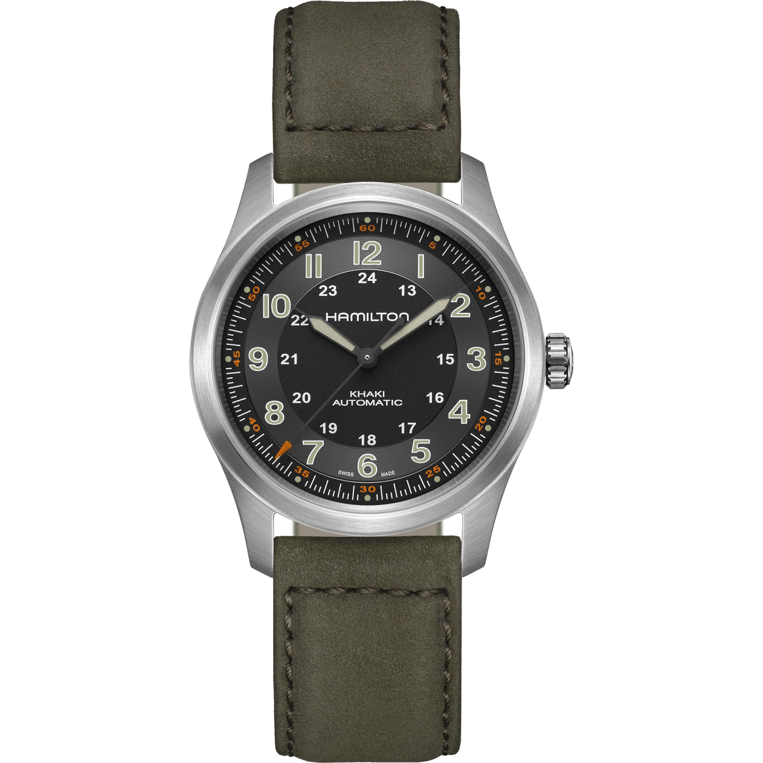Hamilton Khaki Field Titanium Auto 38mm Black Dial