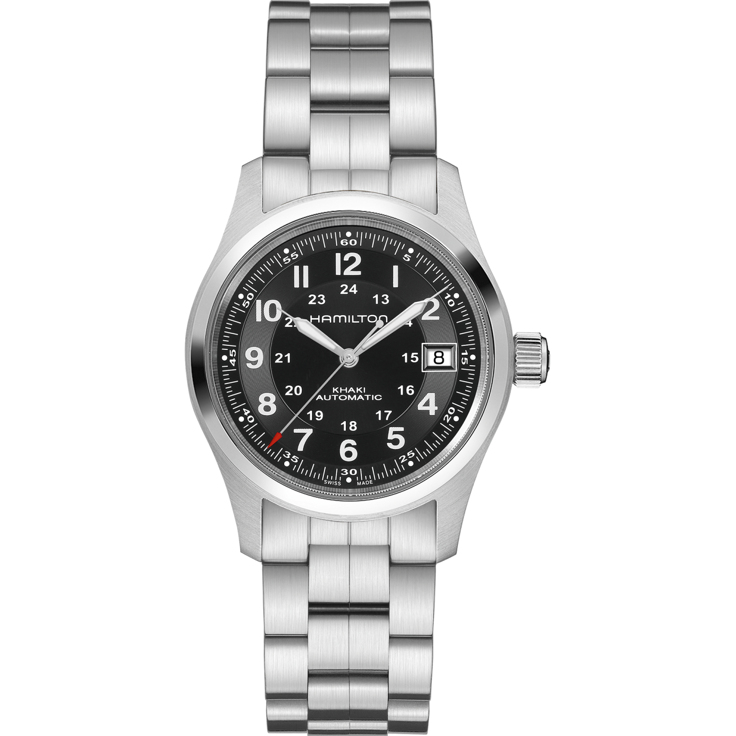 Hamilton H70455133 Khaki Field Automatic (38mm) Black Dial Watch - Image 3