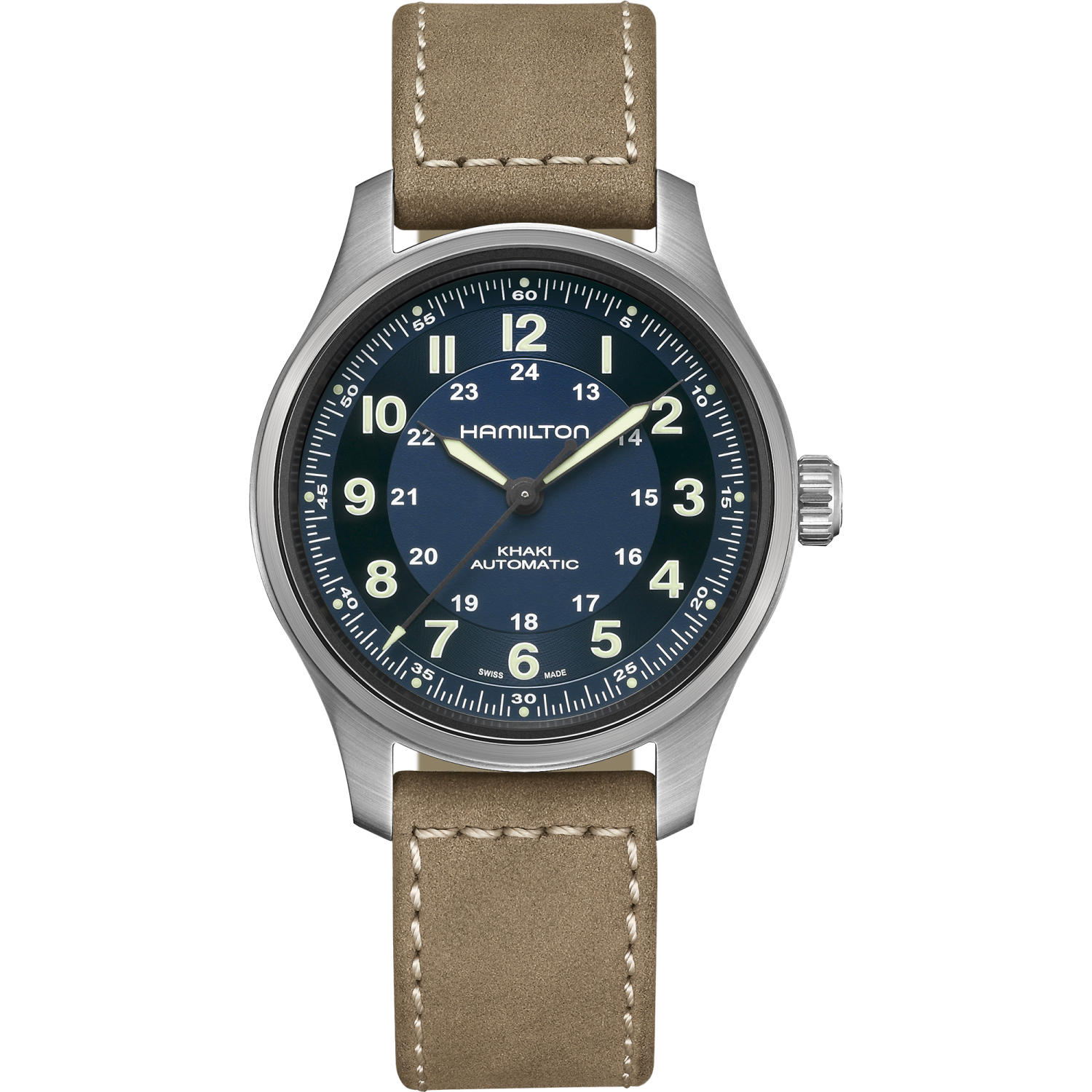 Hamilton Khaki Field Titanium Auto 42mm Blue Dial