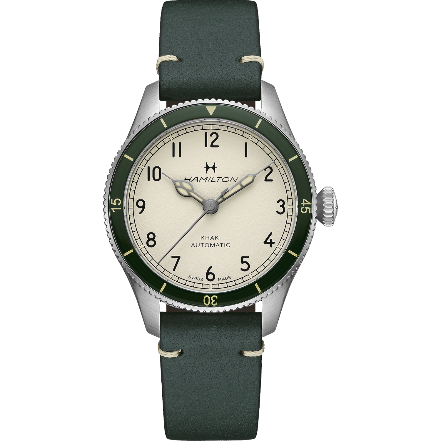 Hamilton Khaki Aviation Pilot Pioneer 38mm White Dial