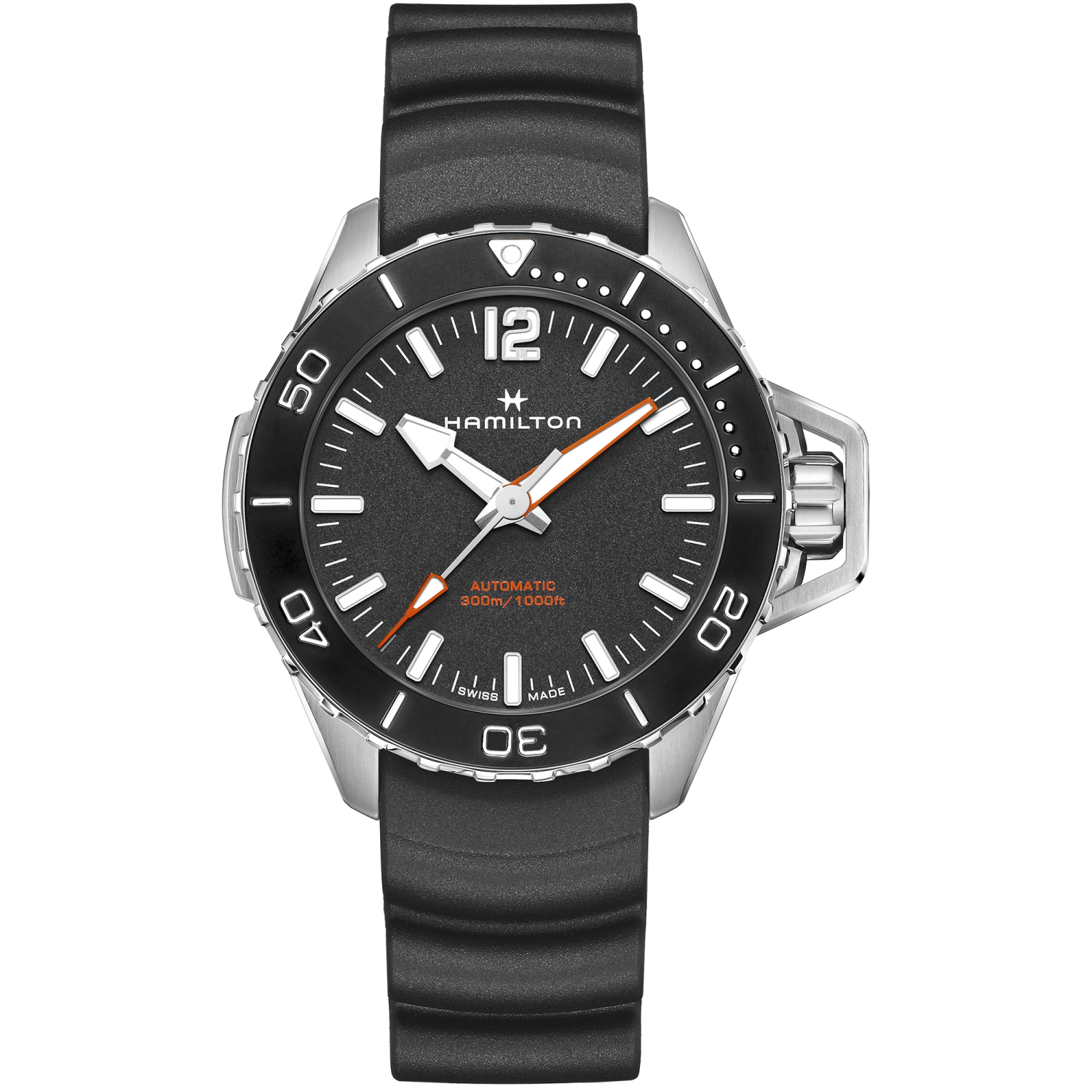 Hamilton Khaki Navy Frogman Auto 46mm Black Dial