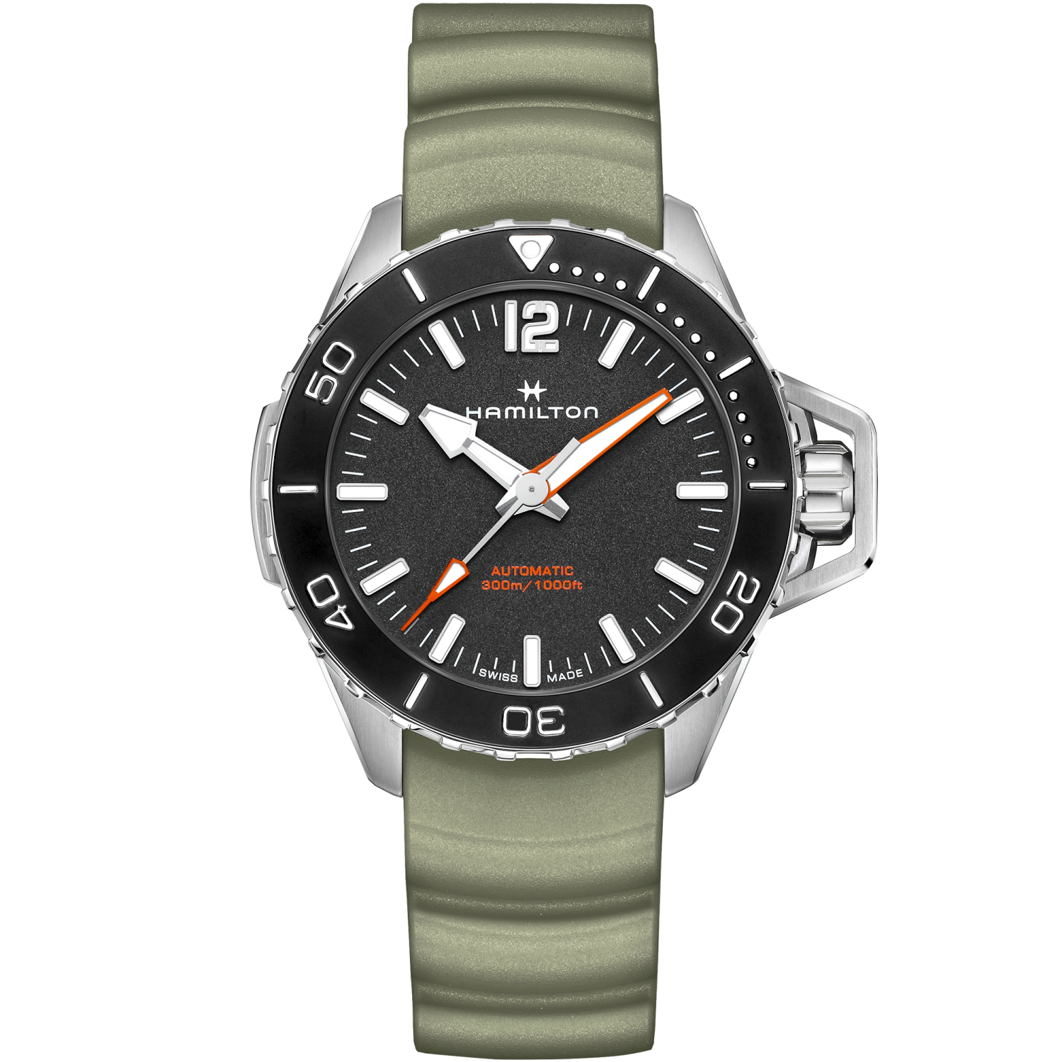 Hamilton Khaki Navy Frogman Auto 46mm Black Dial
