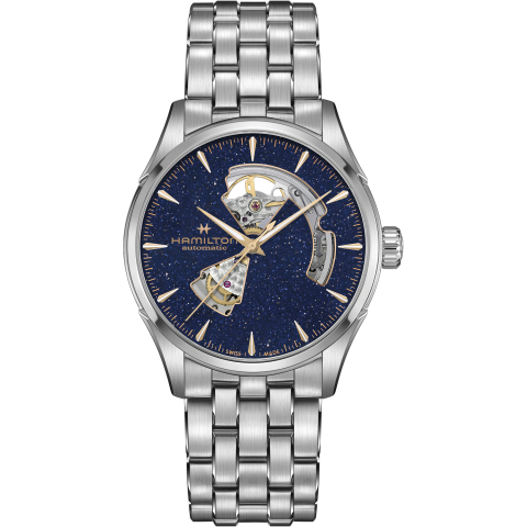 Hamilton Jazzmaster Open Heart Auto 42mm In Blue