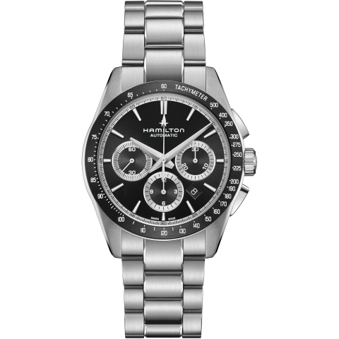 Hamilton Jazzmaster Performer Auto Chrono In Black
