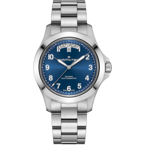 Hamilton Khaki Field King Day-date 40mm In Blue