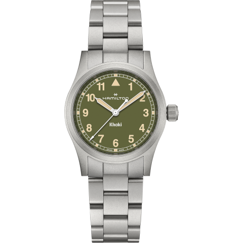 Hamilton Khaki Field Quartz 33mm In Green
