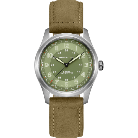 Hamilton Khaki Field Titanium Auto In Green