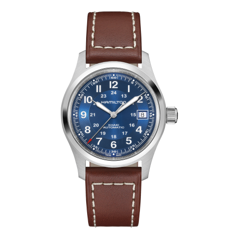 Hamilton Khaki Field Auto 38mm In Blue