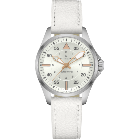 Hamilton Khaki Aviation Pilot Auto In White