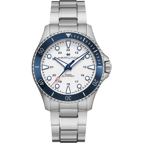 Hamilton Mod. Khaki Navy Scuba Auto In Silver