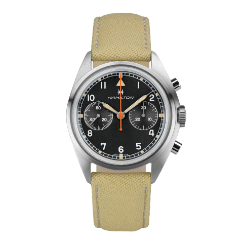 Hamilton Khaki Aviation Pilot Pioneer Mechanical Chrono - Limited Edition In Black