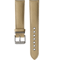 HAMILTON カーキフィールド　レザーベルト 20mm ブラウン H690704104/カーキキング、カーキフィールド用ブラウンカーフ