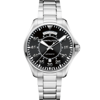 Khaki Aviation Pilot Day Date Auto - Dial color:Grey