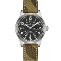 Khaki Field Day Date Auto Dial color Black H70505833 Hamilton Watch