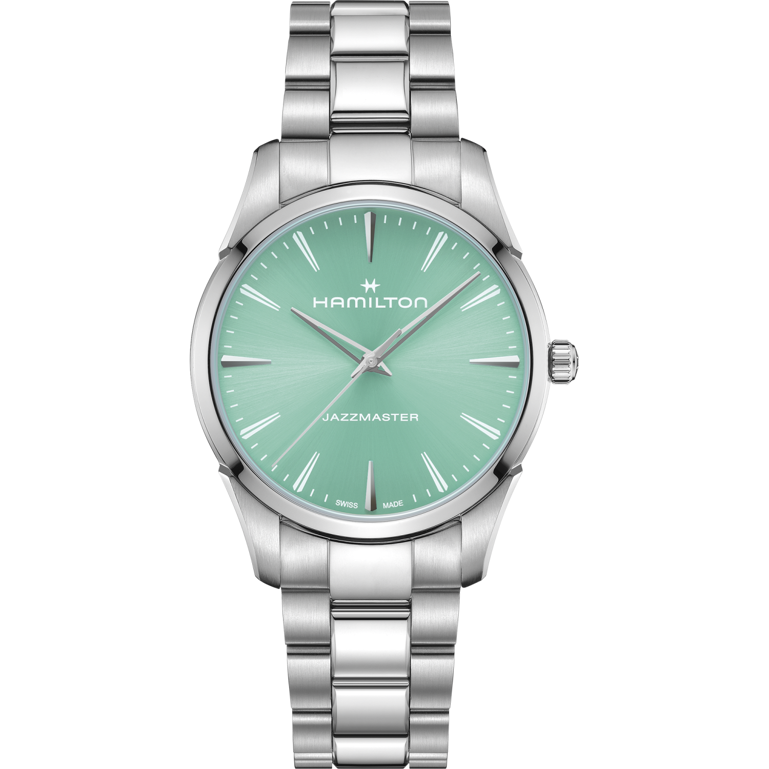 Hamilton Jazzmaster Quartz 40mm Blue Dial In Metallic