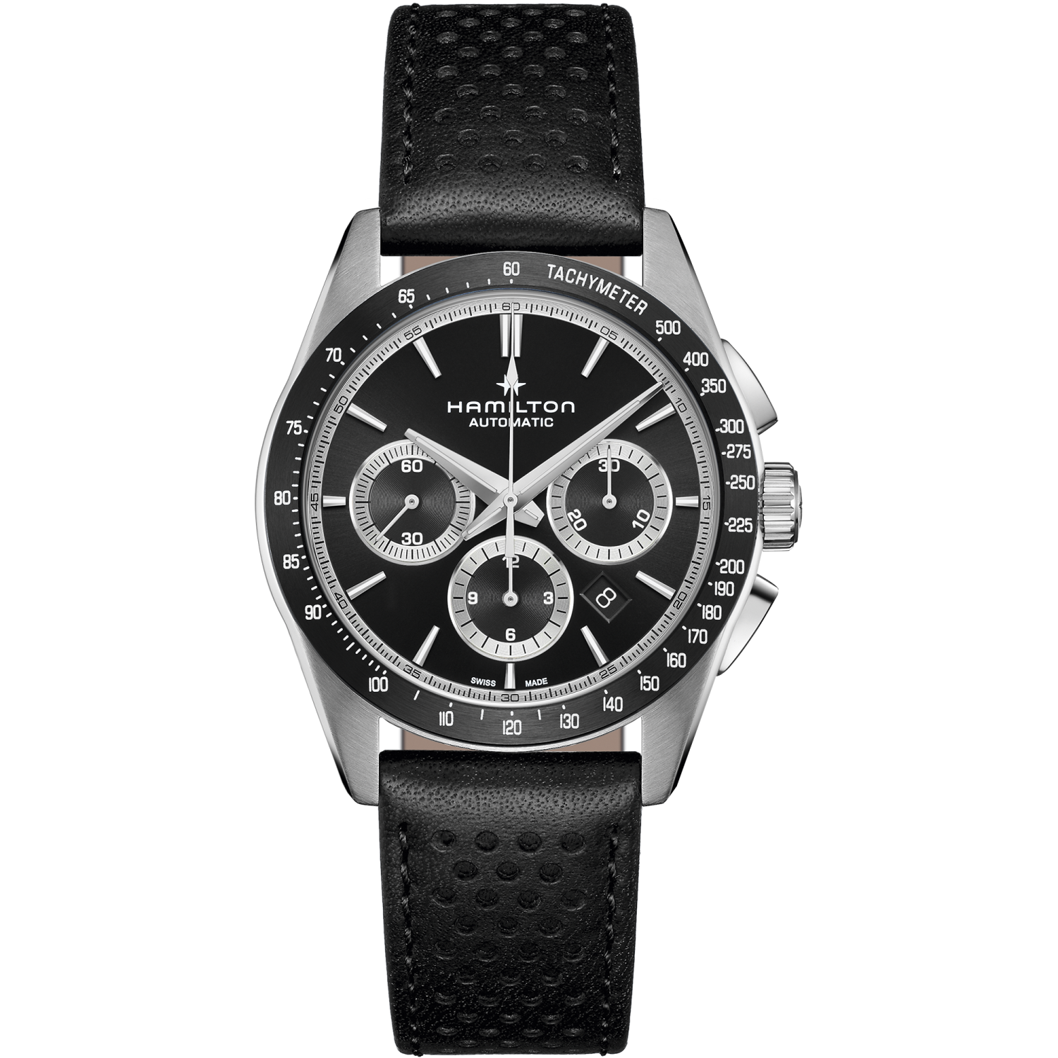 Hamilton Jazzmaster Performer Auto Chrono 42mm Schwarz Dial