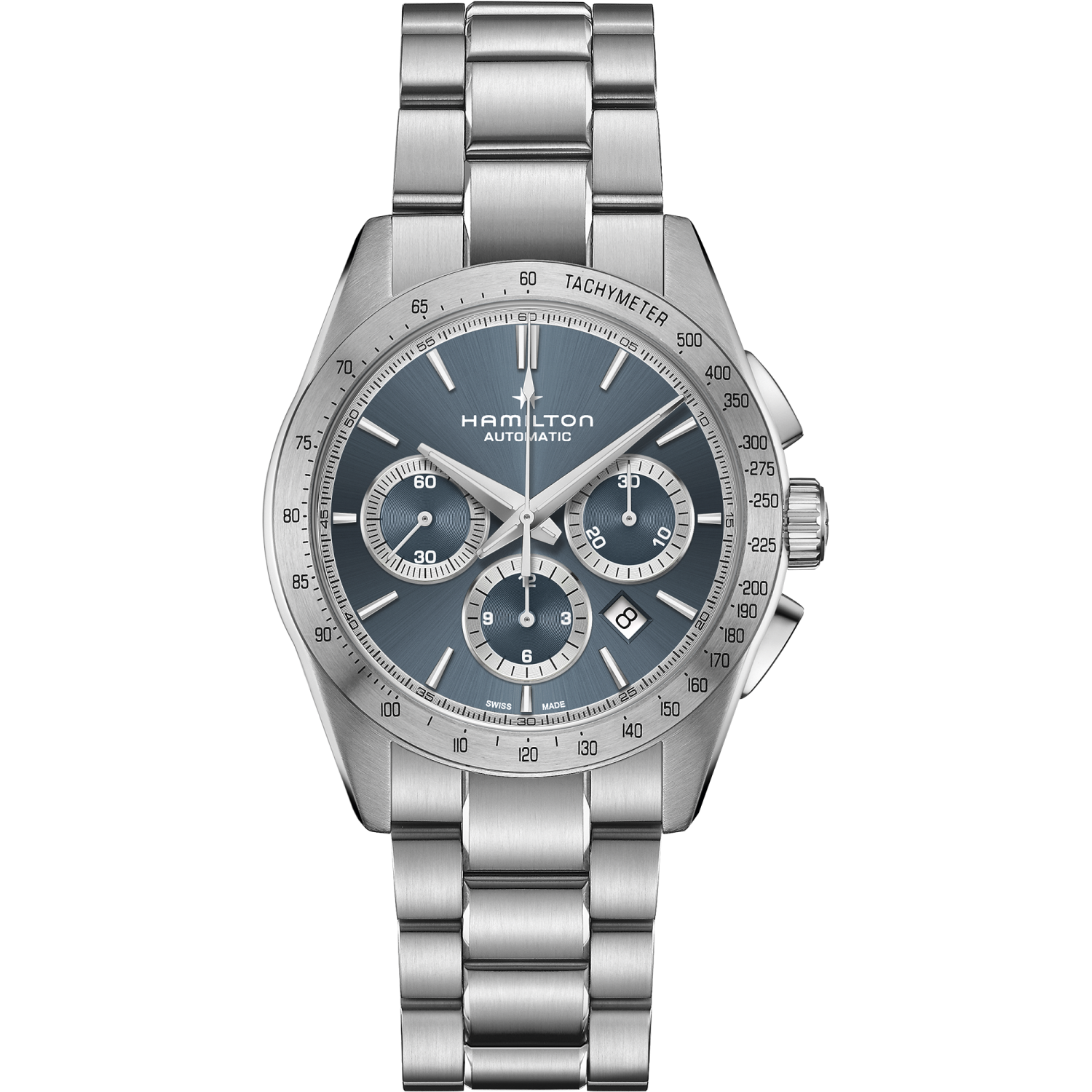 Hamilton Jazzmaster Performer Auto Chrono 42mm Blau Dial