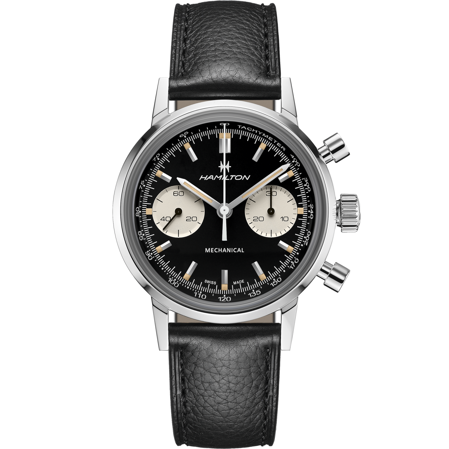 Hamilton American Classic Intra-Matic Chronograph H 40mm Black Dial