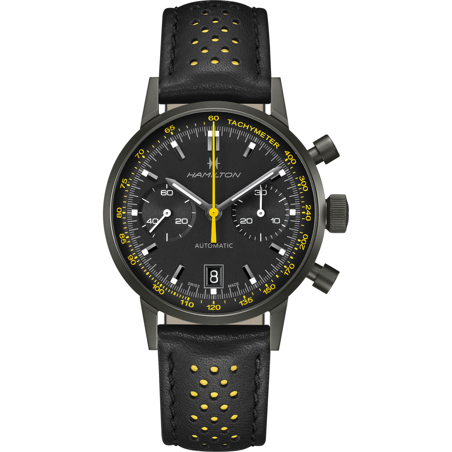 Hamilton American Classic Intra-matic Auto chrono 40mm Black Dial