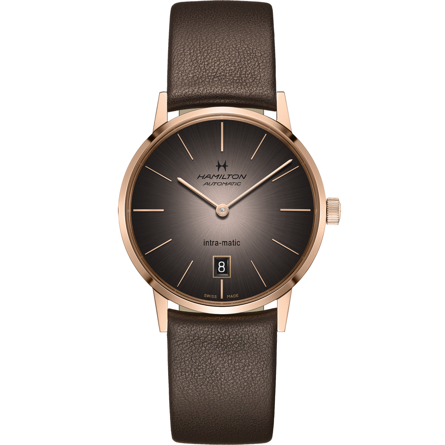 Hamilton American Classic Intra-Matic Auto 38mm Brown Dial