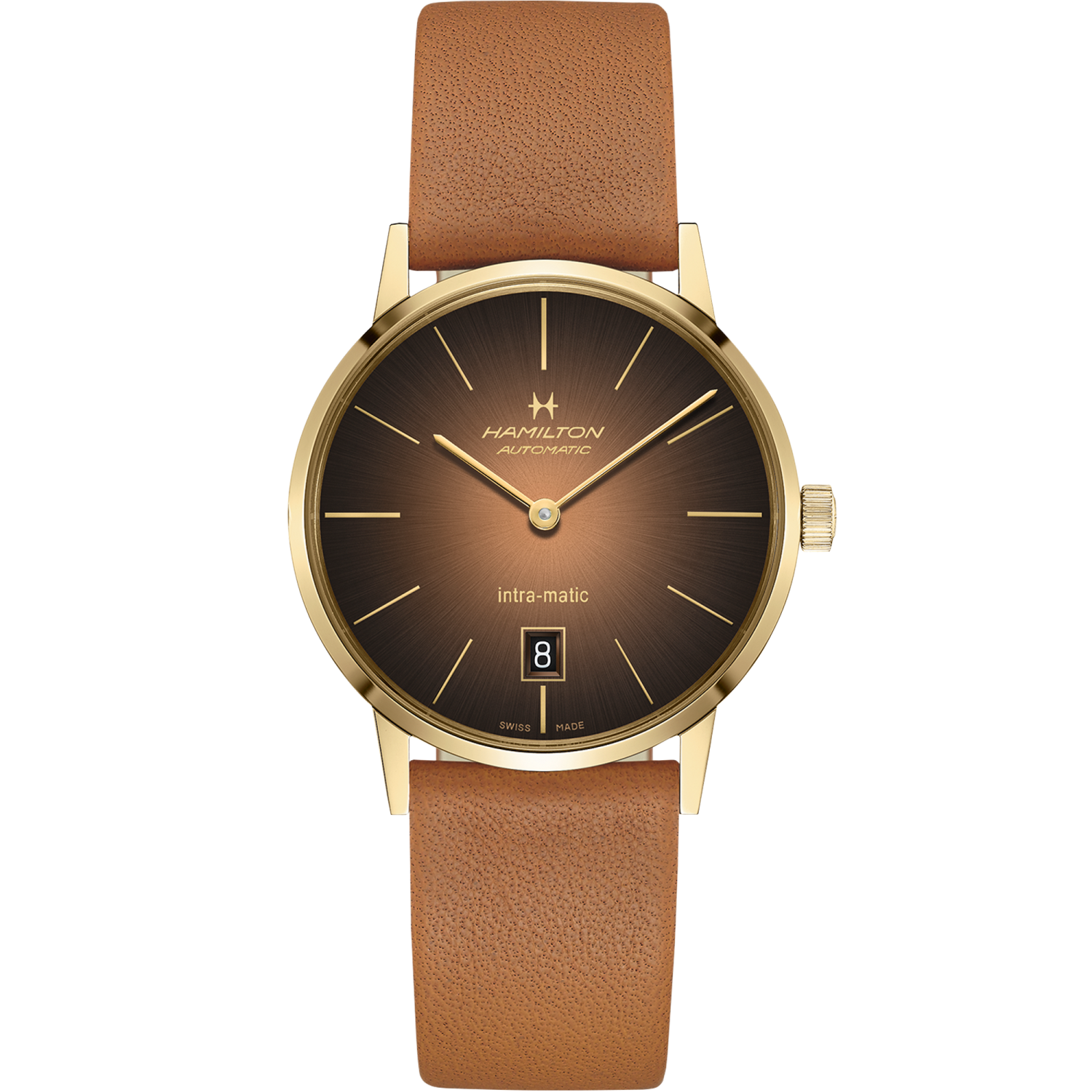 Hamilton American Classic Intra-Matic Auto 38mm Brown Dial