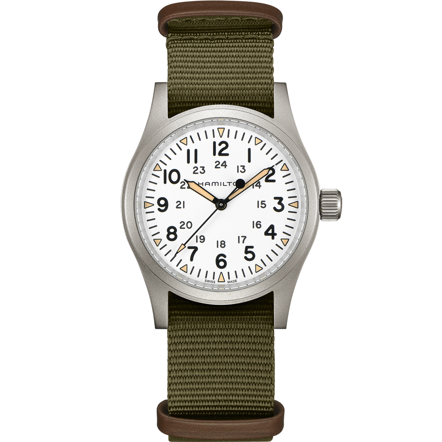 Hamilton Khaki Field Mechanical 38mm White Dial