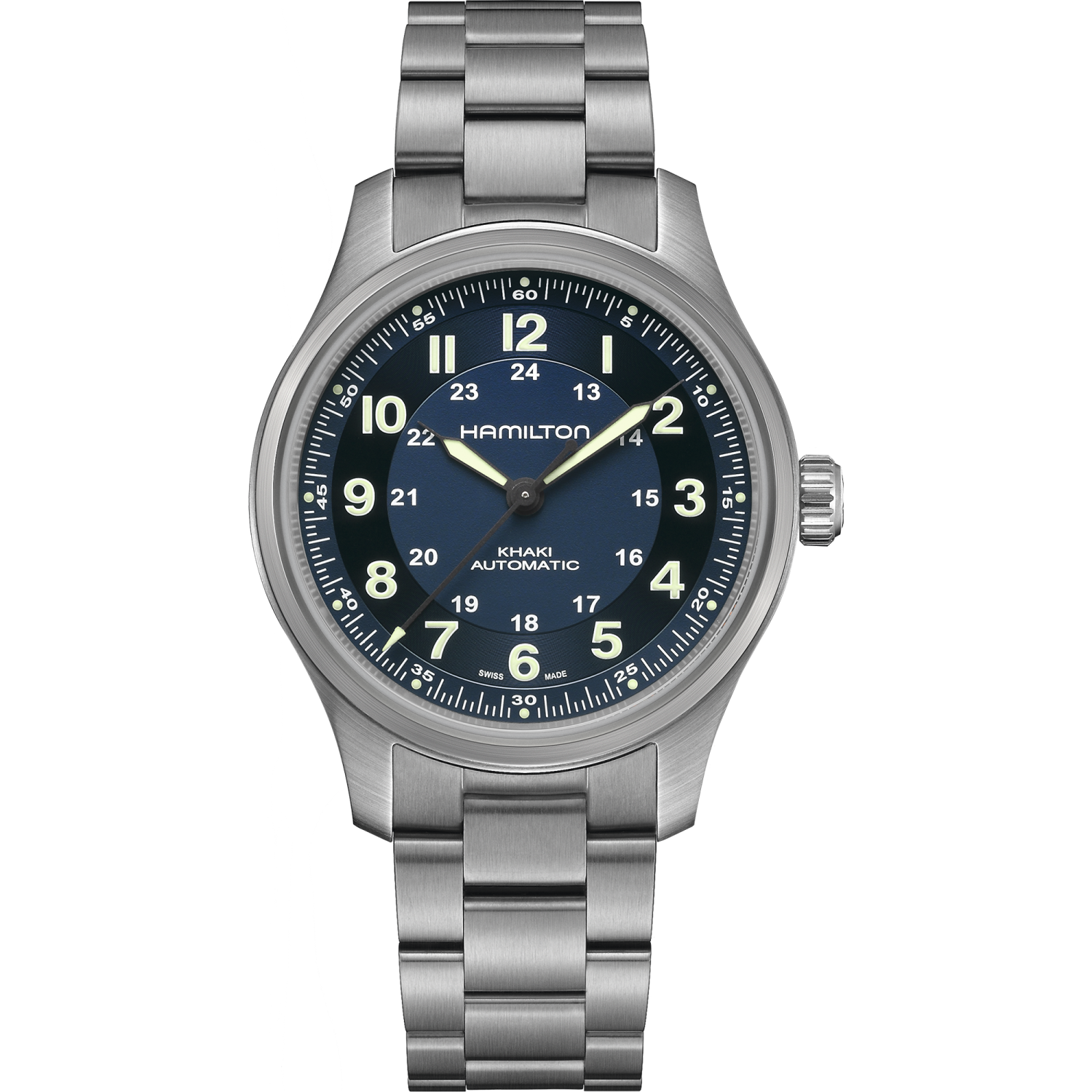 Hamilton Khaki Field Titanium Auto 42mm Blue Dial