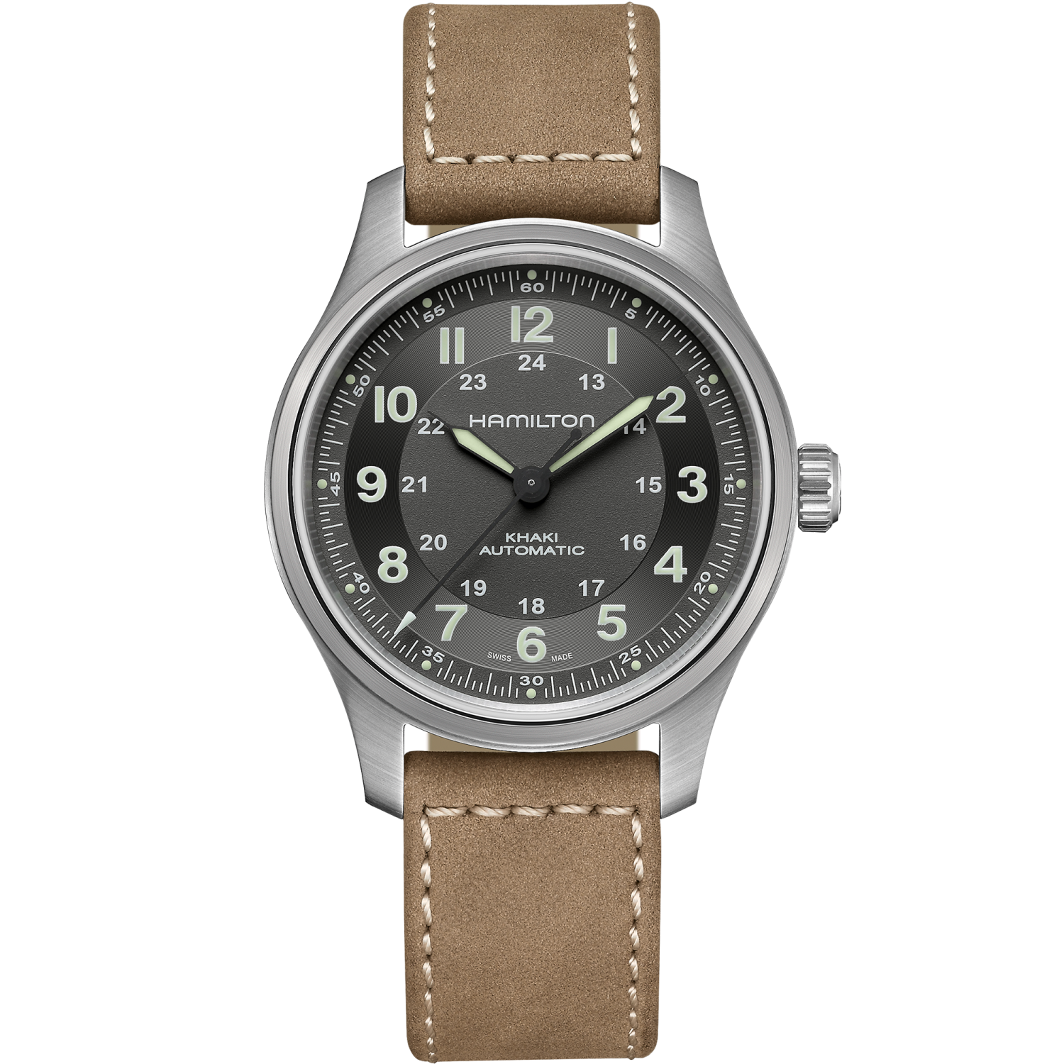 Hamilton Khaki Field Titanium Auto 42mm Black Dial